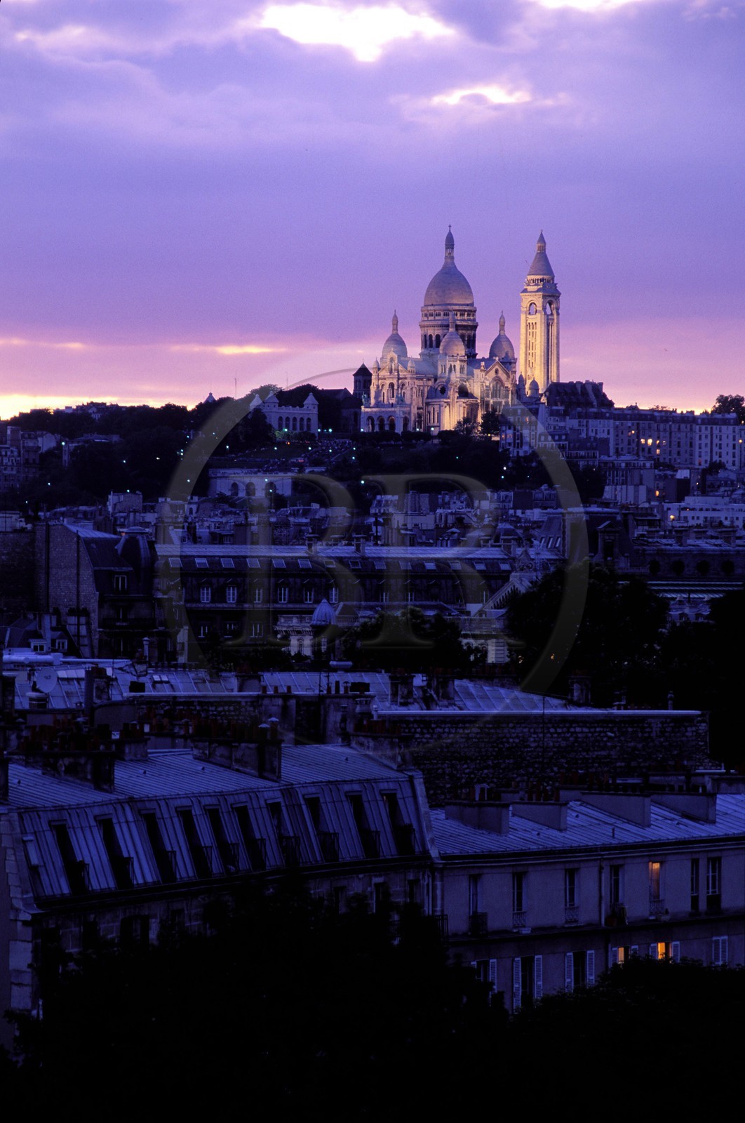 France, Paris (75), le Sacré-Cúur sur la Butte Montmartre