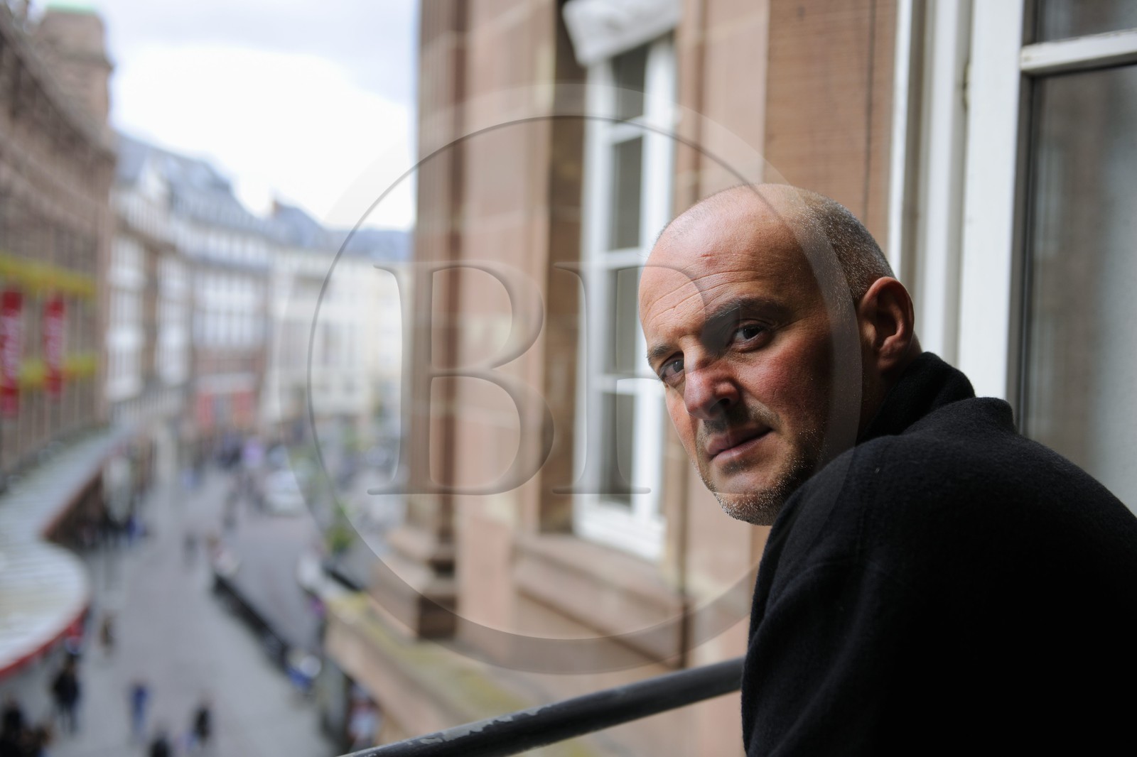 France, Bas-Rhin (67), Strasbourg, place Kléber, François Wolfermann directeur de la librairie Kléber