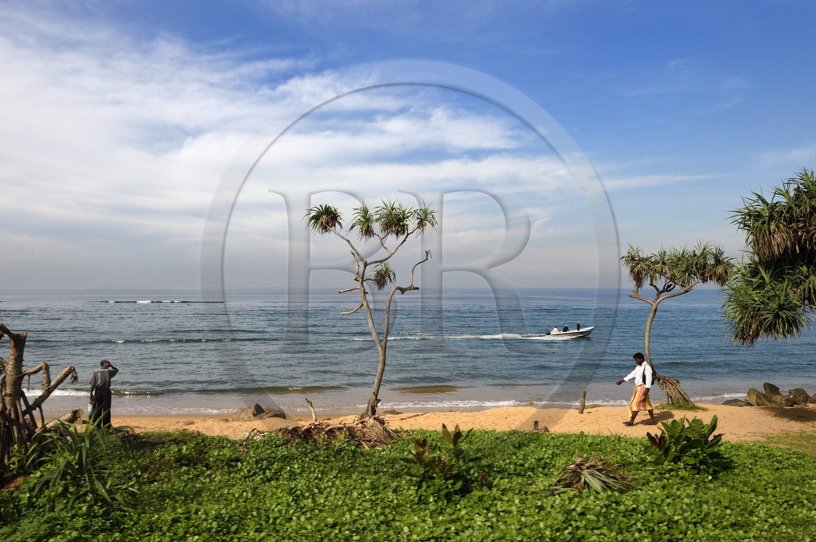 Sri Lanka, Western Province, Colombo District, Colombo, one of the many beaches bordering the city