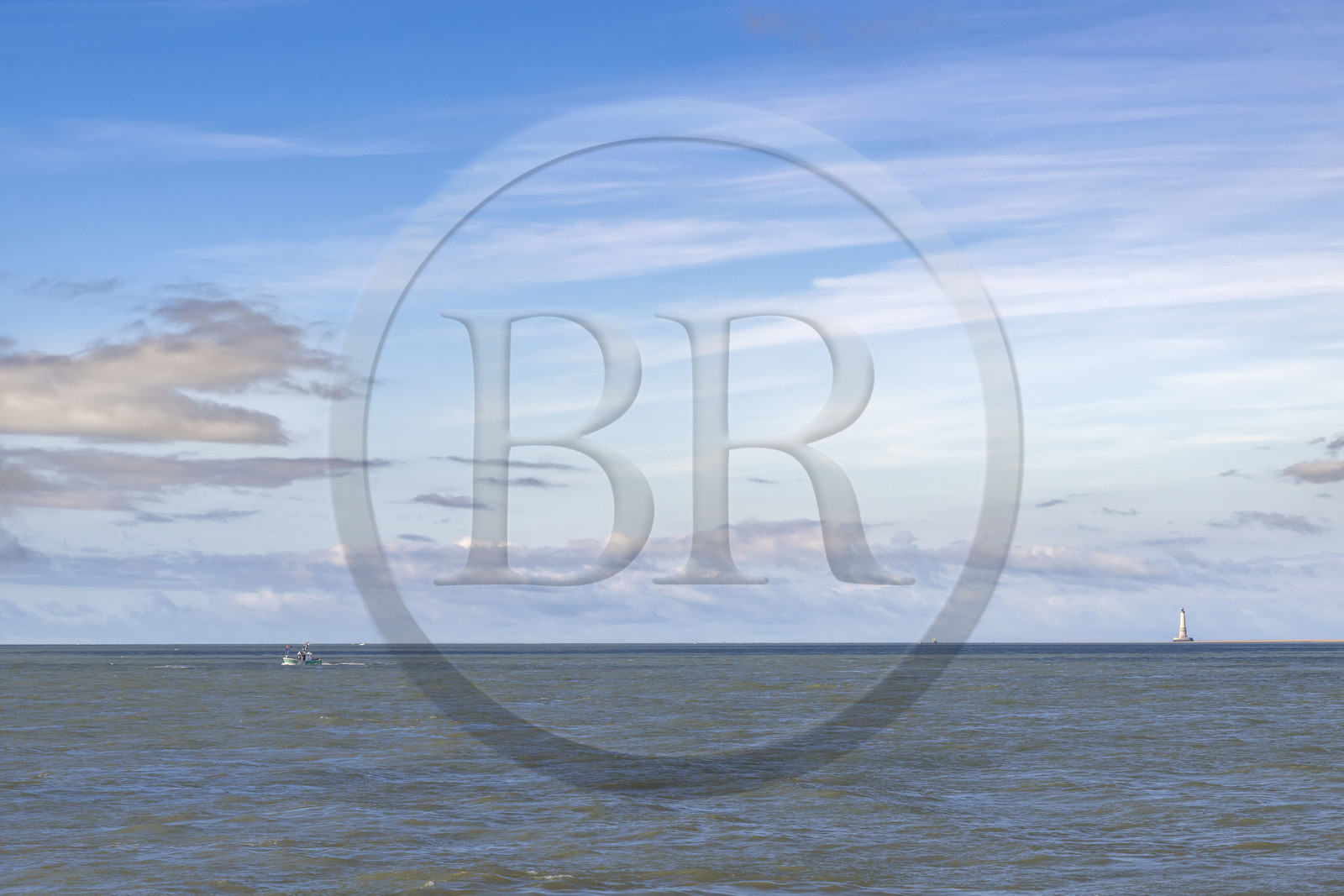 France, Gironde, Verdon sur Mer, rocky plateau of Cordouan, lighthouse of Cordouan, listed as World Heritage by UNESCO