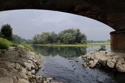 Italy, Lombardia, Lodi, the Battle for the taking of the bridge of Lodi on the Adda river was fought on May 10 1796 between French forces under Napoleon Bonaparte and an Austrian rear guard led by general Sebottendorf that was defeated