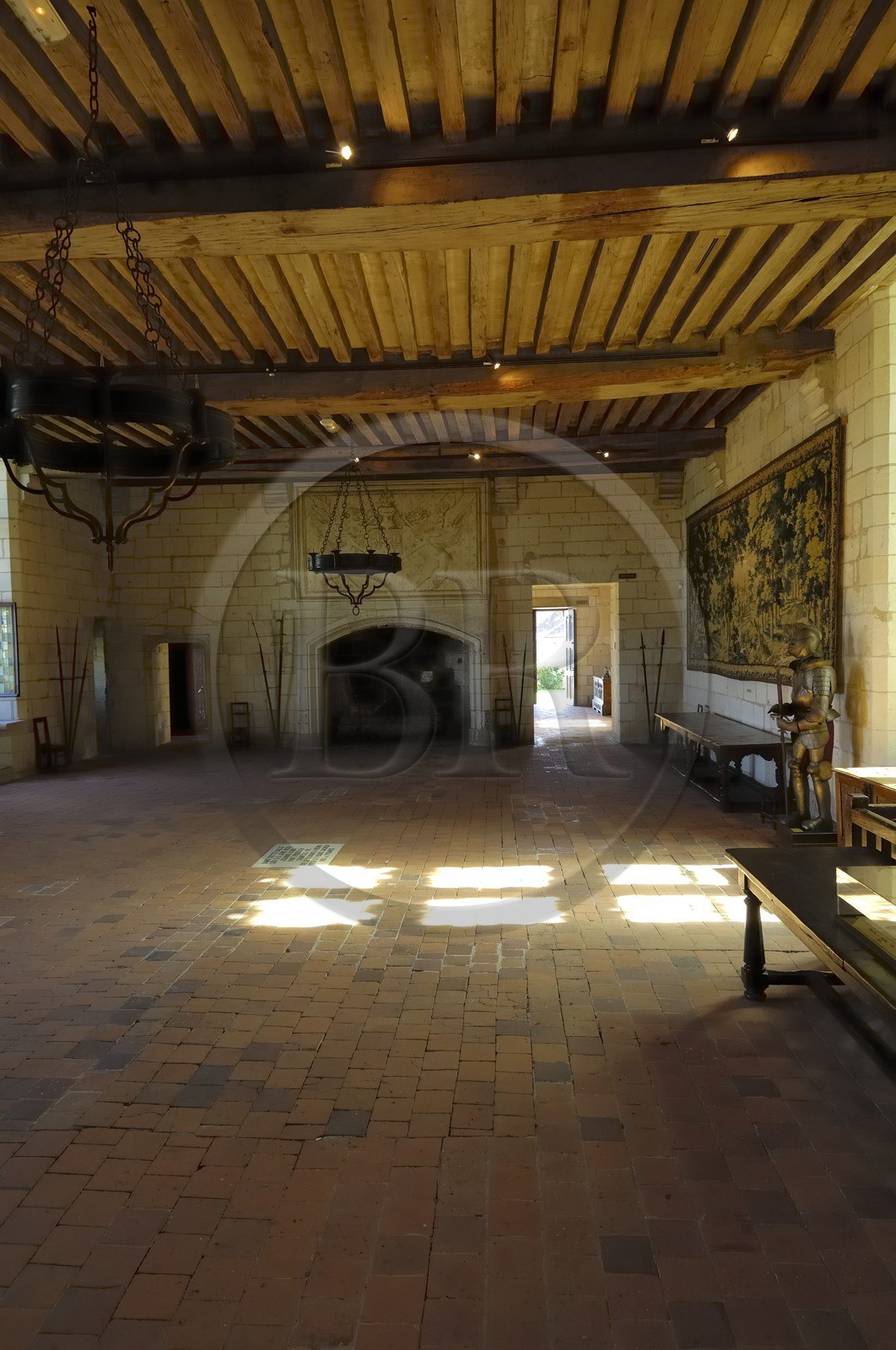 France, Indre et Loire, Loches, the castle, room at the Logis Royal