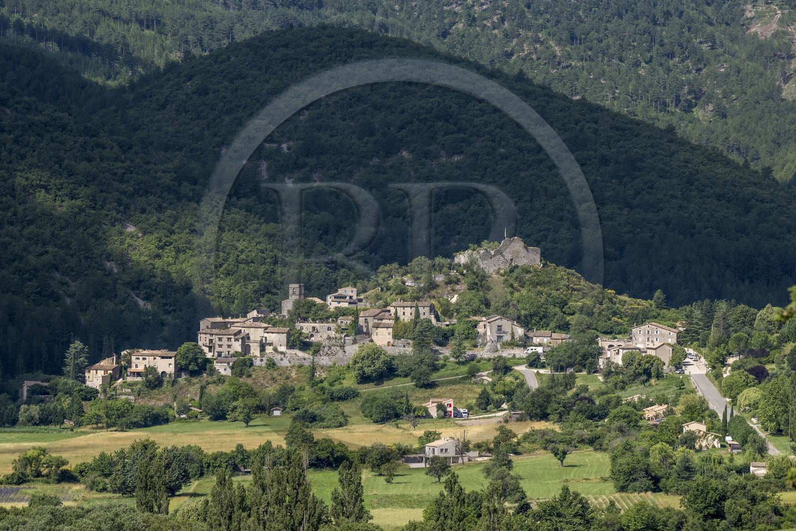 France, Drome, regional natural park of Baronnies provencales, Montbrun les Bains, labeled the Most Beautiful Villages of France, the village of Reilhanette