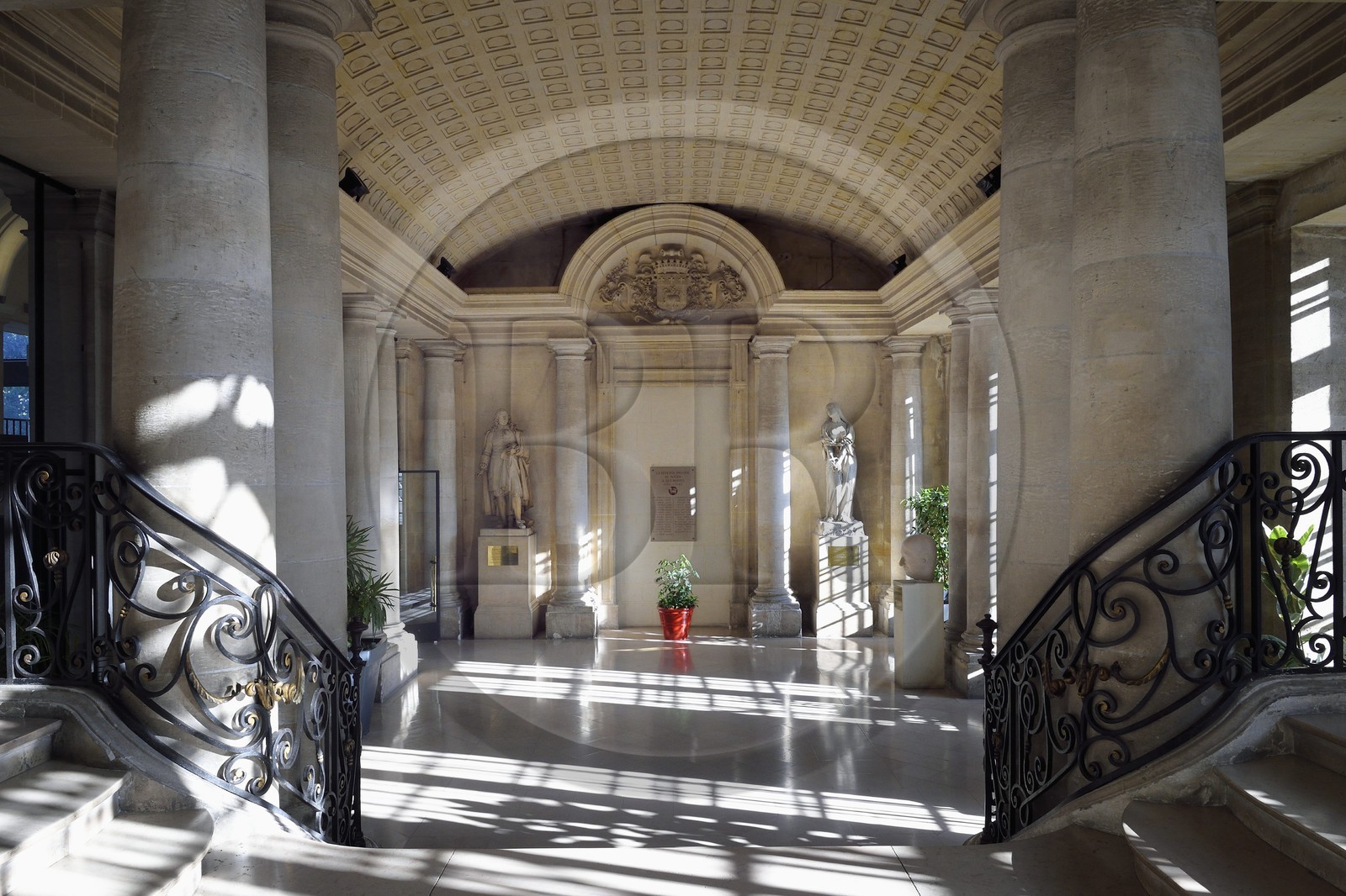 France, Seine Maritime, Rouen, the City Hall in the former Saint-Ouen abbey, the hall of honor