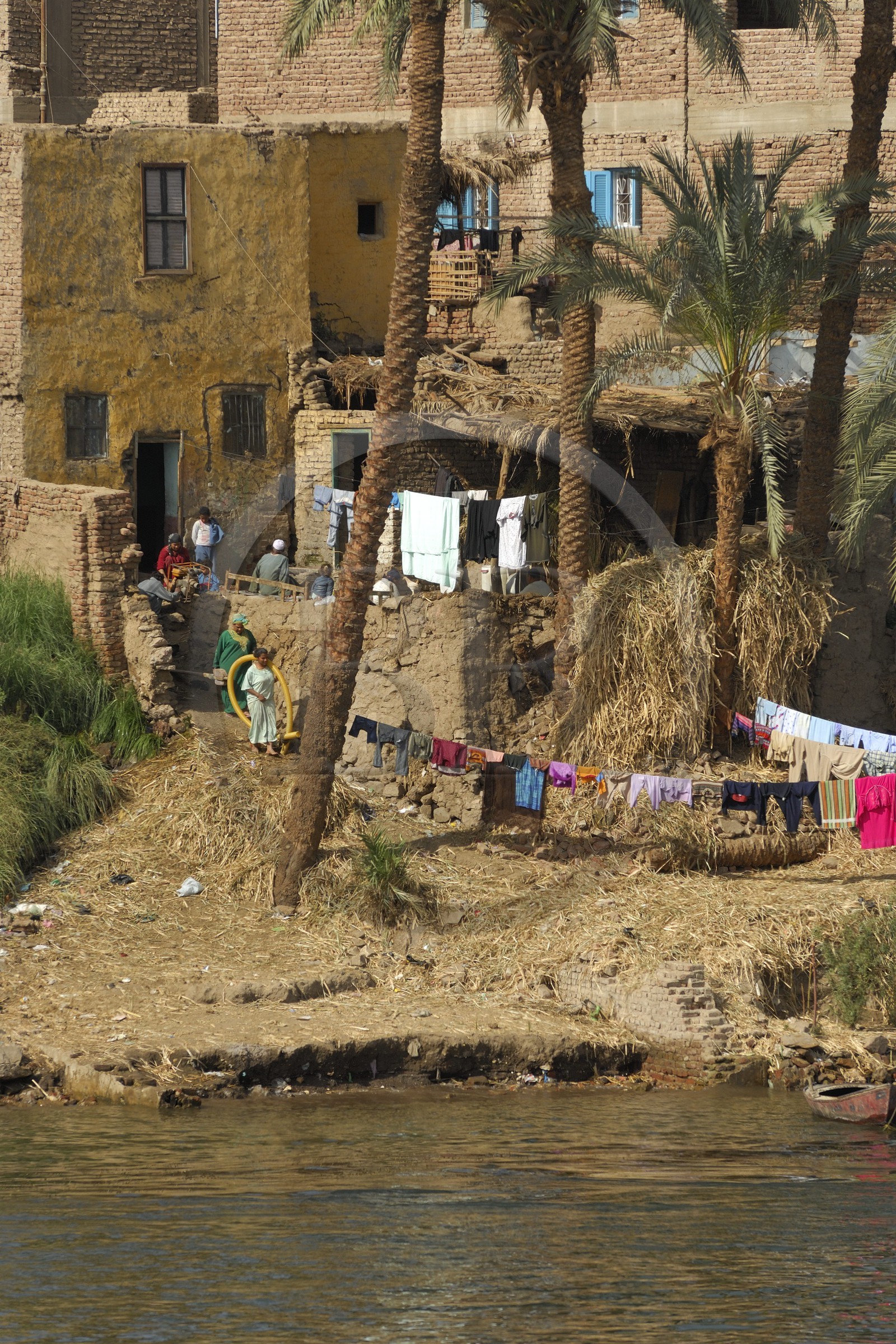 Egypt, Upper Egypt, Nile Valley, the Nile river between Luxor and Esna