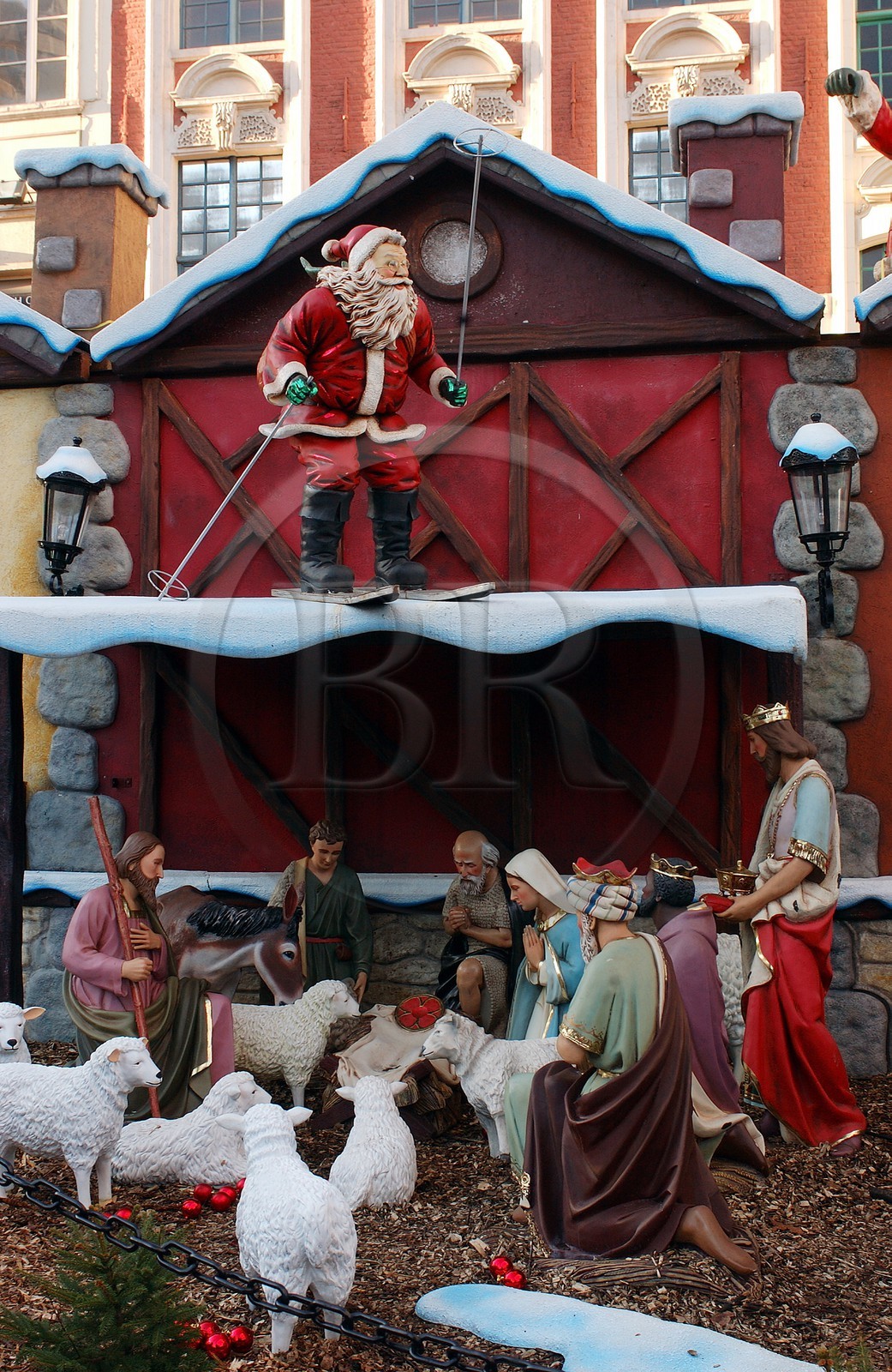 France, Nord (59), Lille, le marché de Noël sur la Grand Place