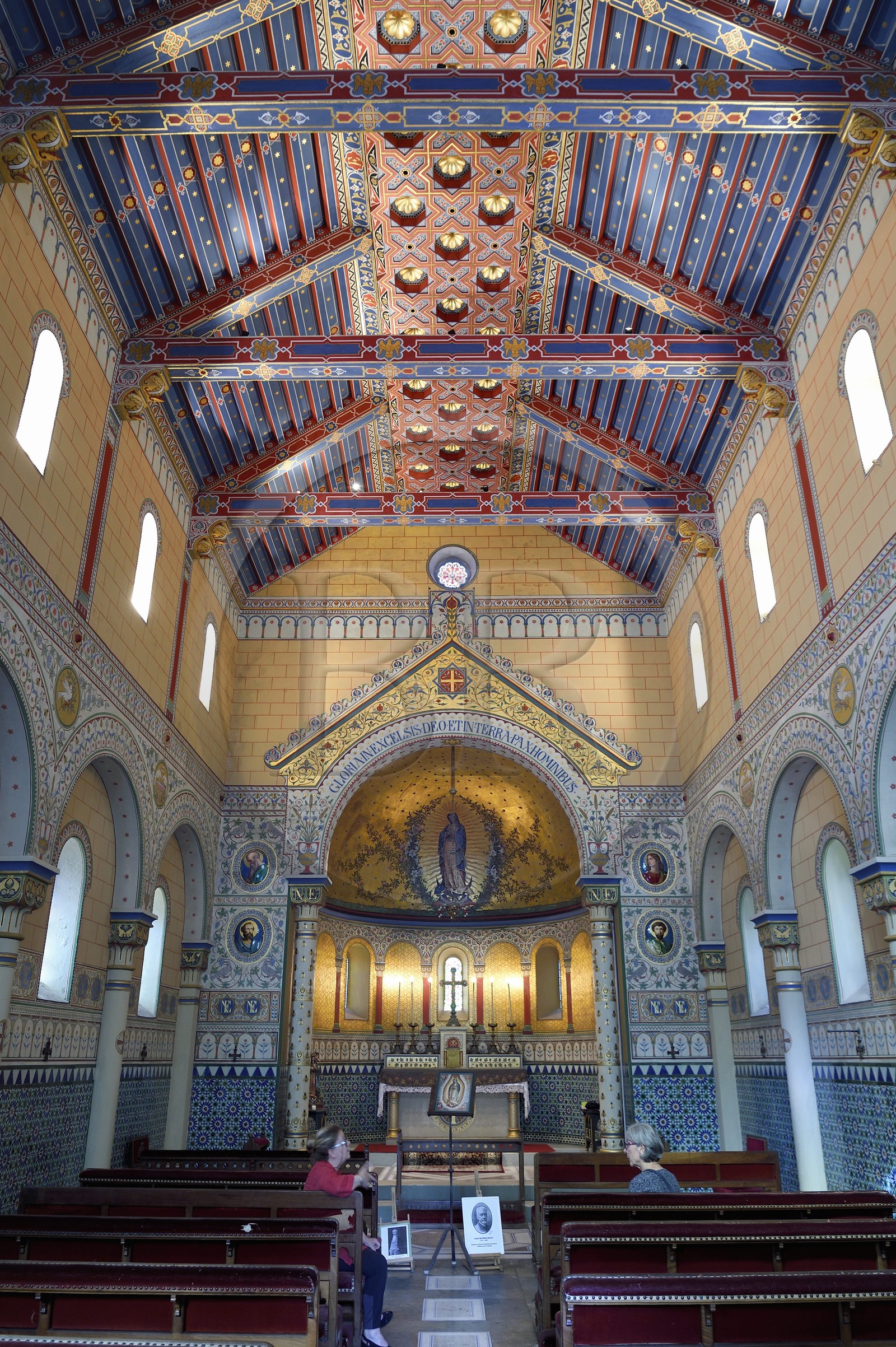 France, Pyrénées-Atlantiques (64), Pays-Basque, Biarritz, chapelle Impériale construite en 1864 par l'architecte Boeswillwald et dédiée à Notre-Dame-de-Guadalupe