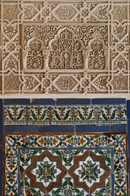 Spain, Andalusia, Granada, Alhambra Nasrid Palace, listed as World Heritage by UNESCO, Palace of the Lions, Hall of the Abencerrajes