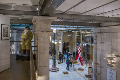 Belgique, Bruxelles, Hall d'entrée du Centre belge de la bande dessinée (Musée de la BD) installé dans un batiment Art nouveau conçu par Victor Horta en 1906