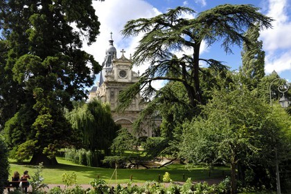 France, Loir et Cher (41), Blois, église Saint-Vincent, ancienne chapelle des Jesuites et ses décors peints