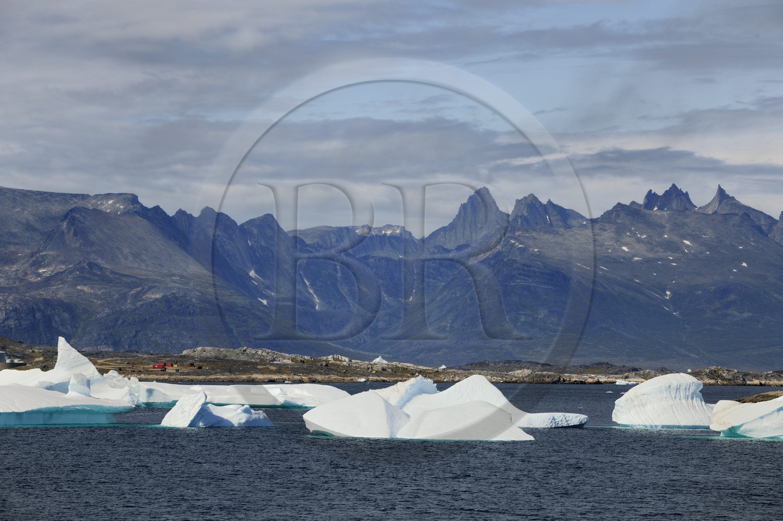 Greenland, Nanortalik Fjord in the Southern area, icebergs