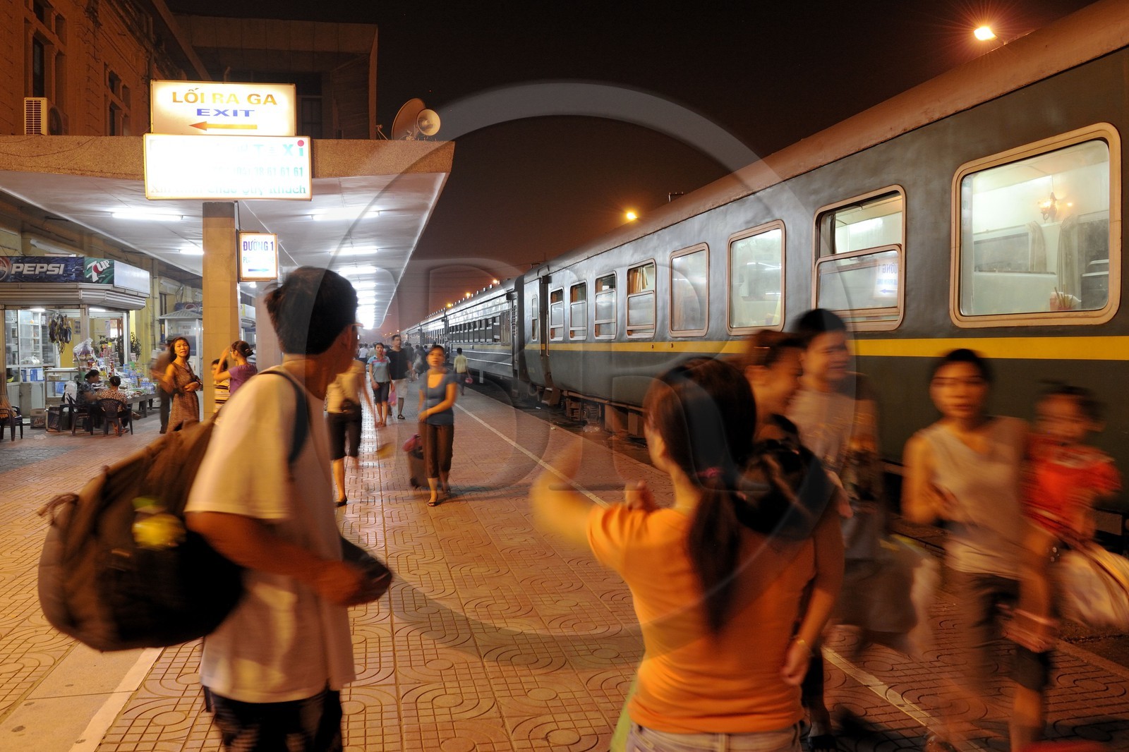 Vietnam, Hanoï, gare centrale