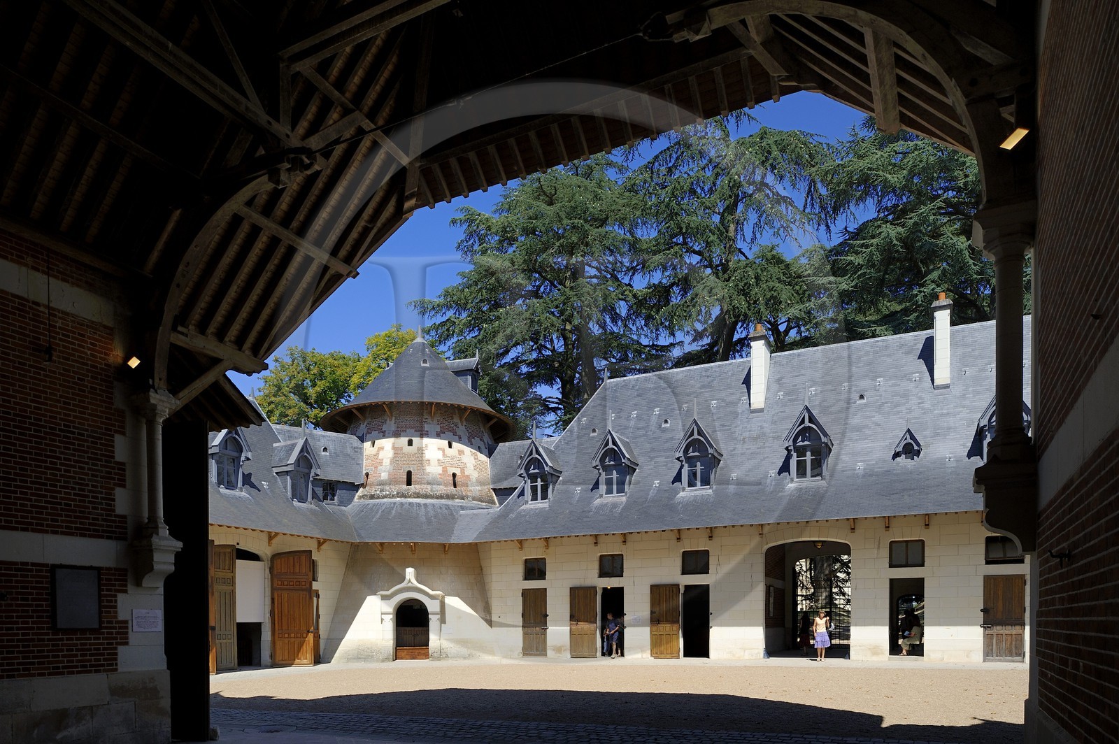 France, Loir et Cher, Loire Valley, listed as World Heritage by UNESCO, Chaumont sur Loire castle, stables