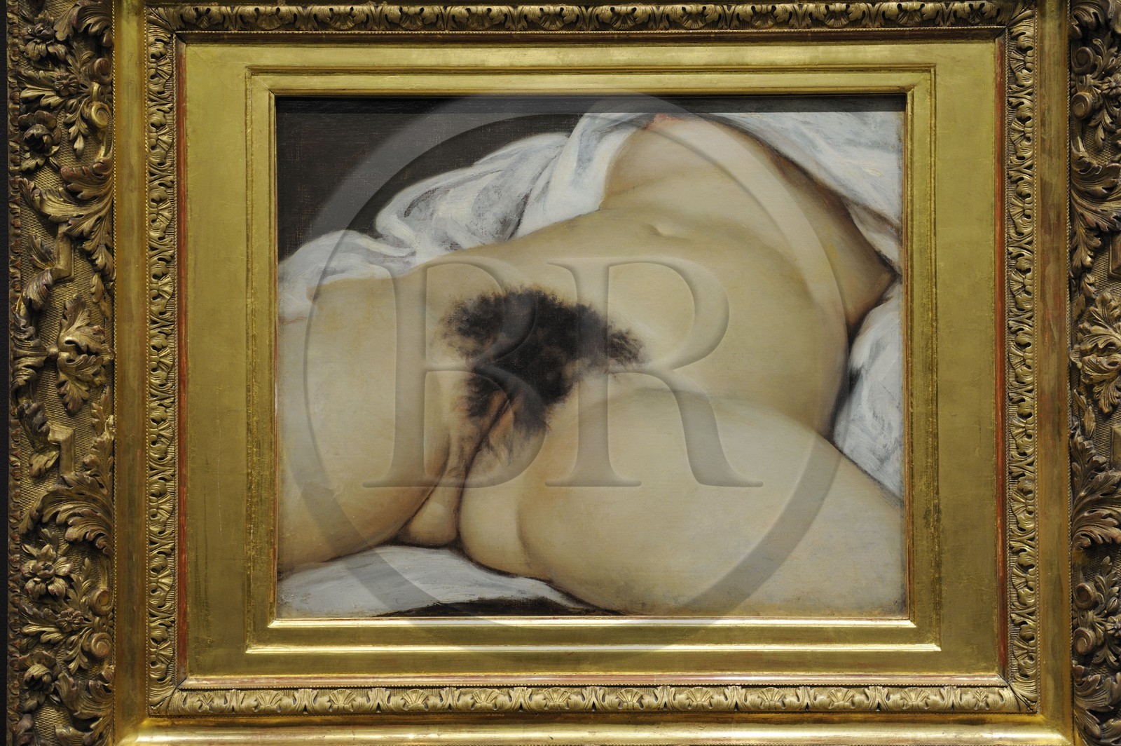 France, Paris (75), le musée d'Orsay, L'Origine du Monde 1866 de Gustave Courbet