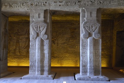 Egypte, Haute Egypte, Nubie, Abou Simbel, site classé Patrimoine Mondial de l'UNESCO, temple de Ramsès II