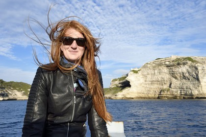 France, Corse-du-Sud (2A), Bonifacio, Raphaelle Maserati, pecheur et guide