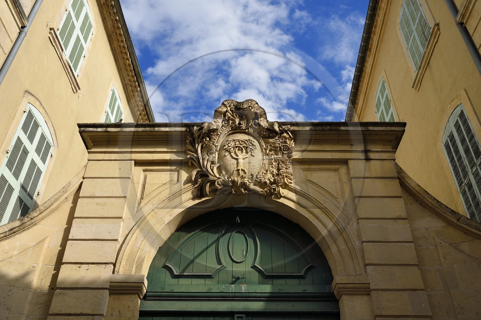 France, Bouches-du-Rhône (13), Arles, quartier de la Roquette, Hotel de Divonne datant du XVIIIe siècle