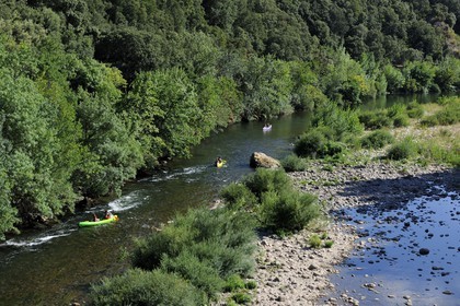 France, Hérault (34), vallée de l' Orb à Ceps, descente en canoë-kayak de la rivière Orb