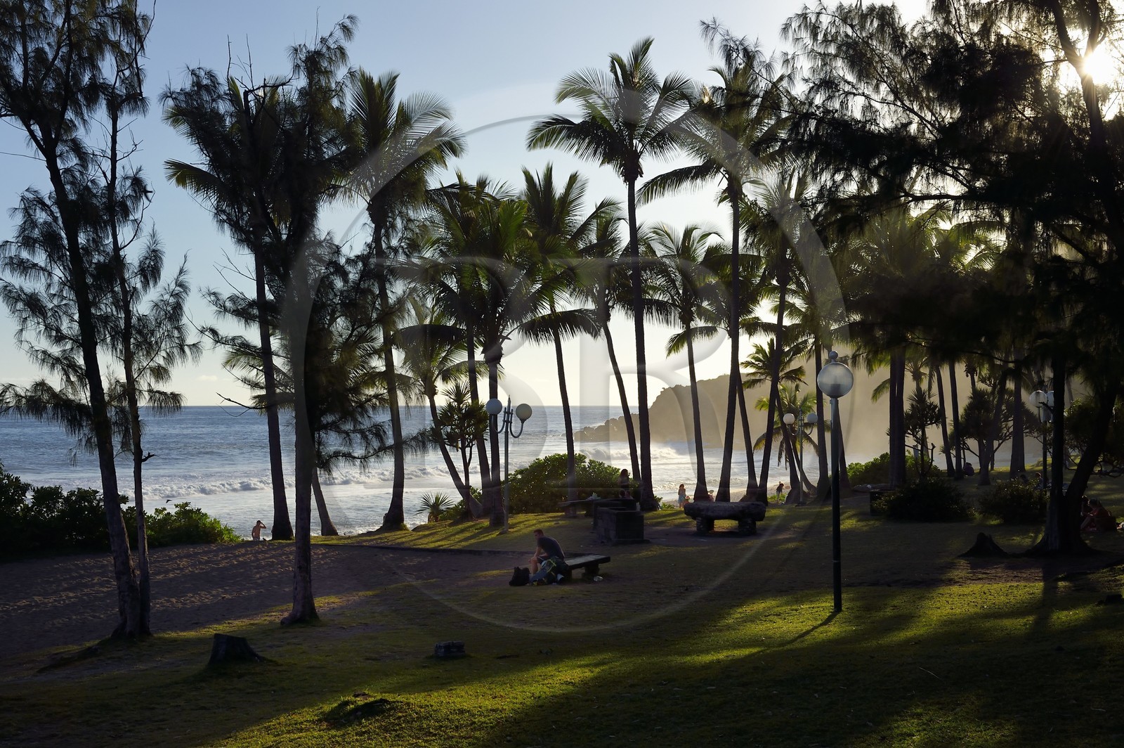 France, Ile de la Reunion, Petite-Ile sur la côte sud, plage de Grand-Anse