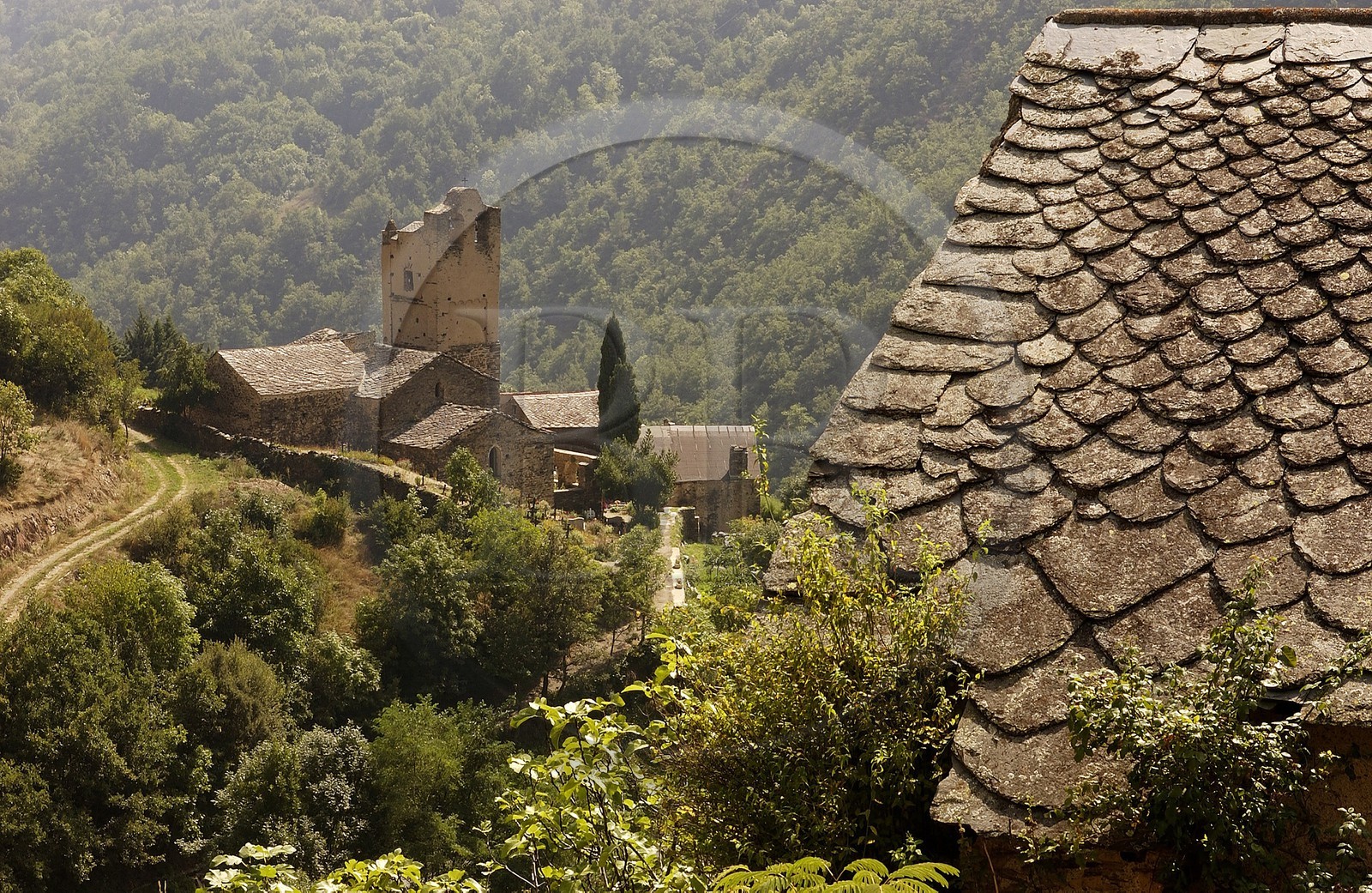 France, Pyrenees Orientales, Conflent region, church of the small village of Evol