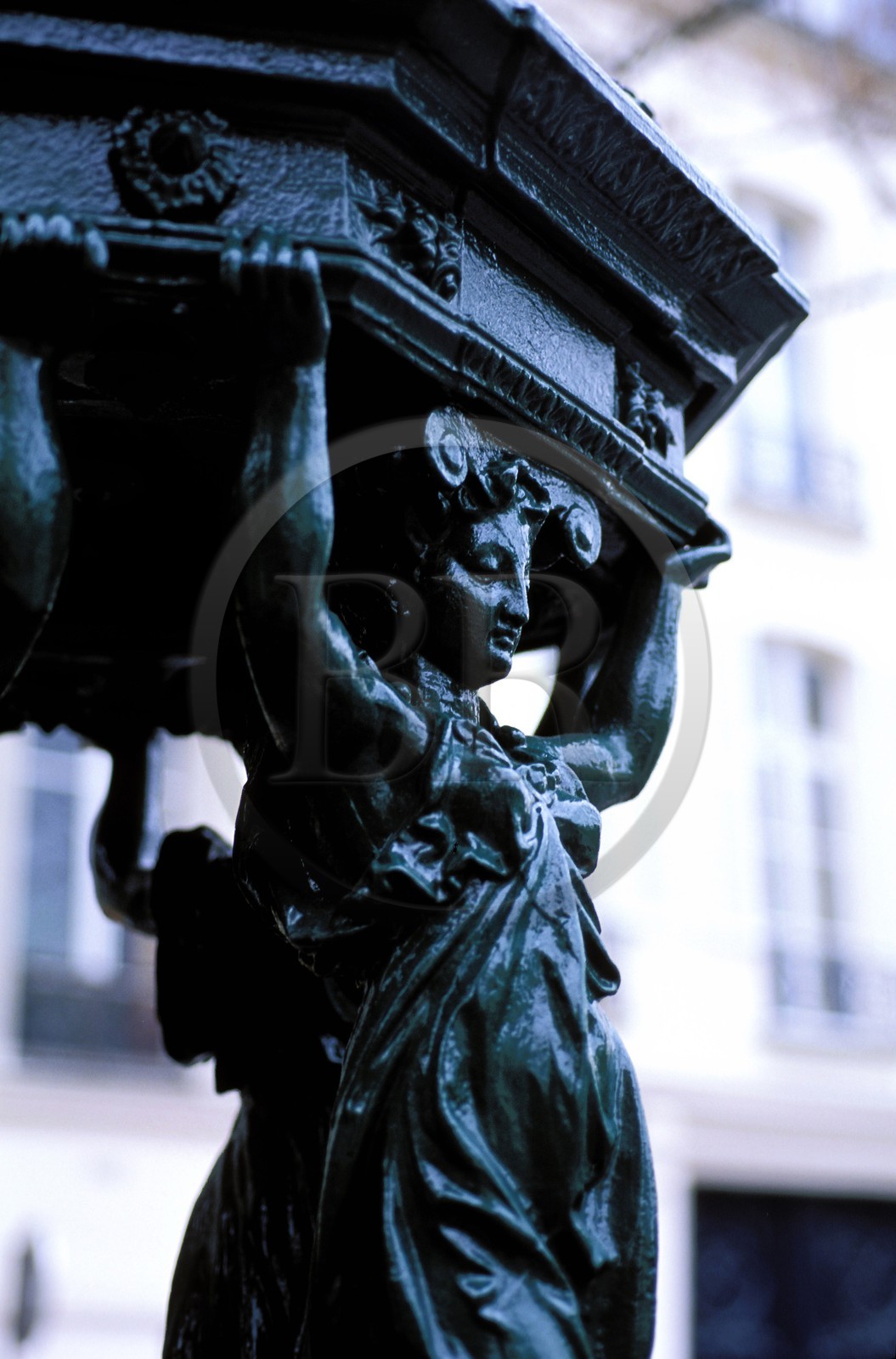 France, Paris (75), rue de l' Estrapade, la fontaine Wallace