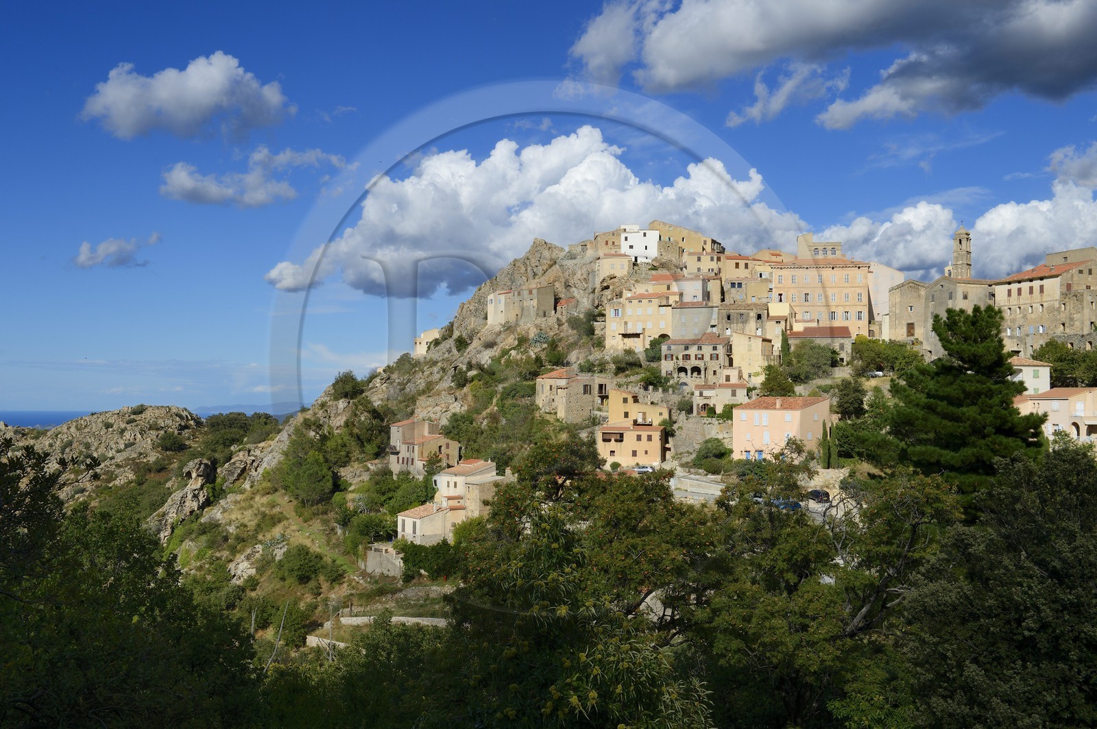 France, Haute Corse, Balagne, perched village of Speloncato