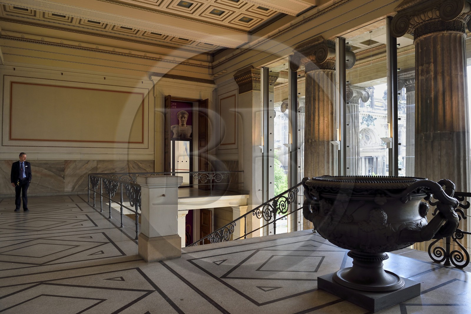 Allemagne, Berlin, l'Ile aux musées, classée Patrimoine Mondial de l'UNESCO, Altes Museum abritant une collection d'oeuvres antiques