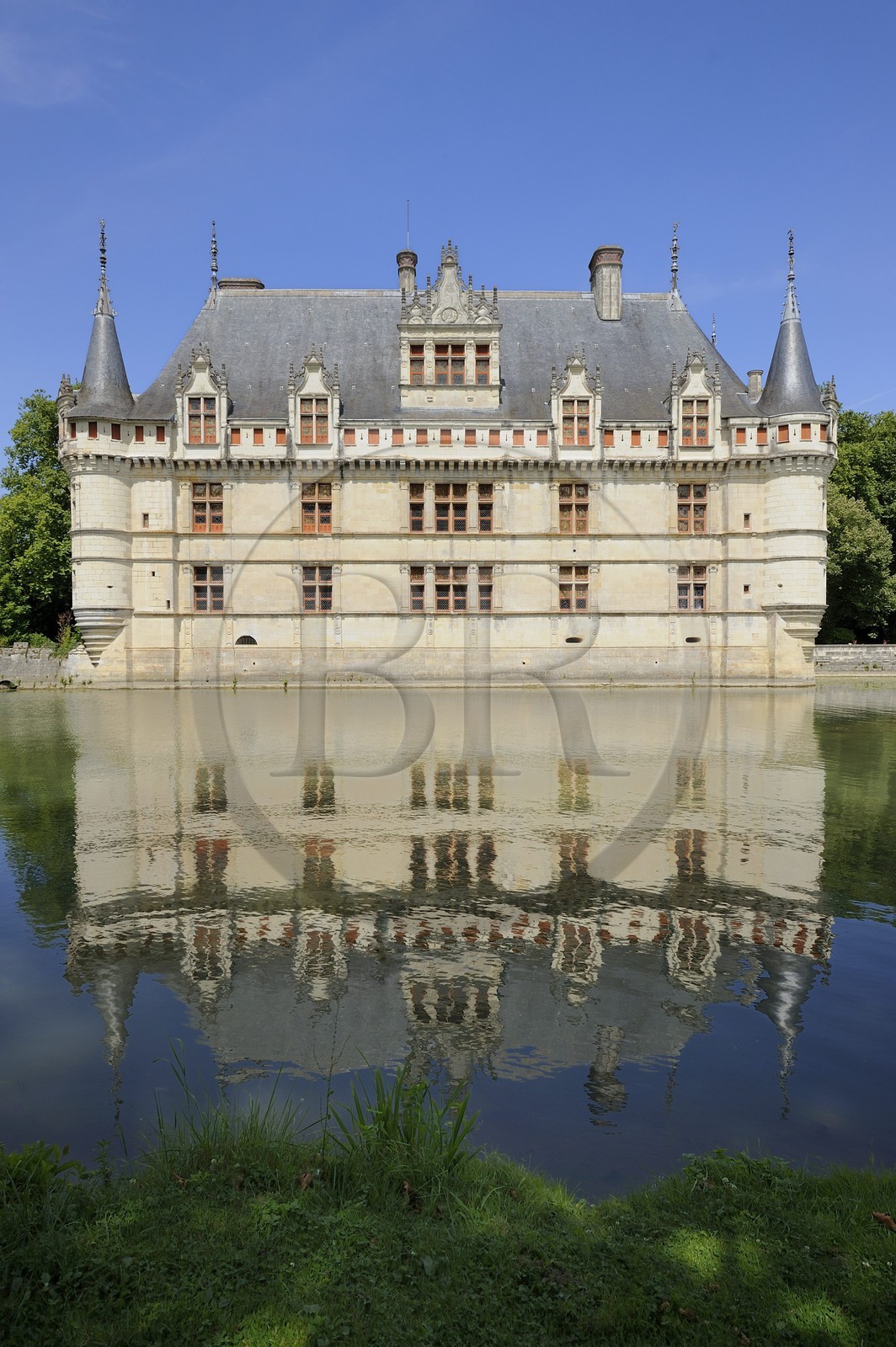 France, Indre-et-Loire (37), Vallée de la Loire classée Patrimoine Mondial de l' UNESCO, château d' Azay-le-Rideau
