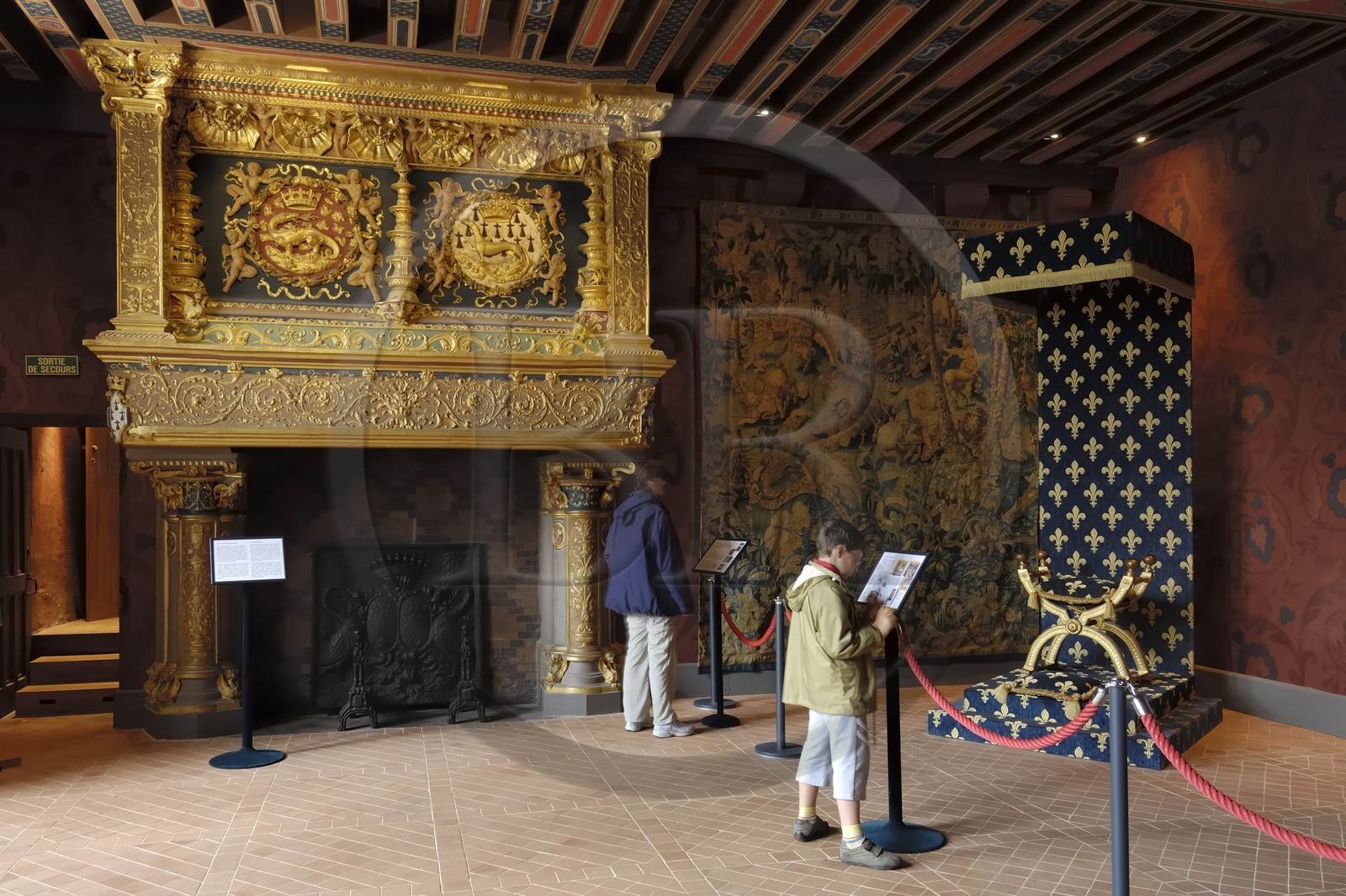 France, Loir et Cher, Loire Valley listed as World Heritage by UNESCO, Chateau de Blois, room captains of the guard
