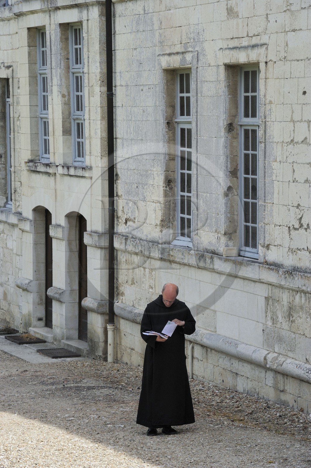 France, Seine-Maritime (76), Saint-Wandrille-Rançon, Abbaye de Saint-Wandrille, anciennement abbaye de Fontenelle, abbaye bénédictine fondée au VIIe siècle