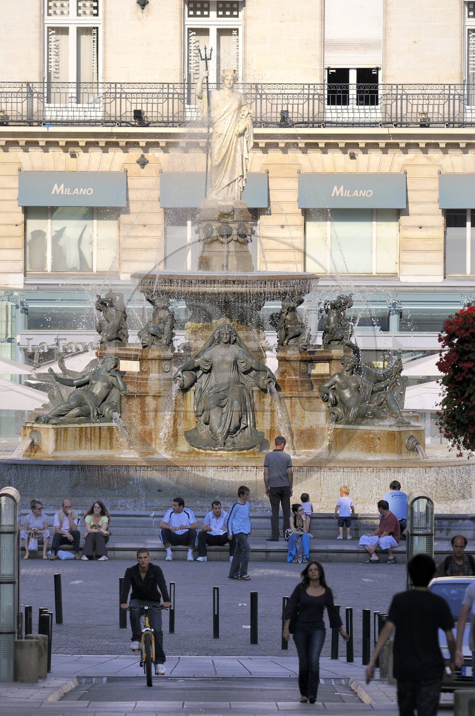 France, Loire-Atlantique (44), Nantes, la place Royale et sa fontaine