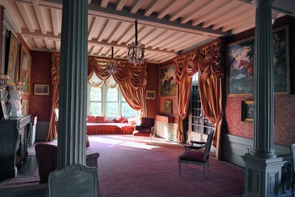 France, Calvados, Pays d'Auge, Deauville, Strassburger Villa, the living room