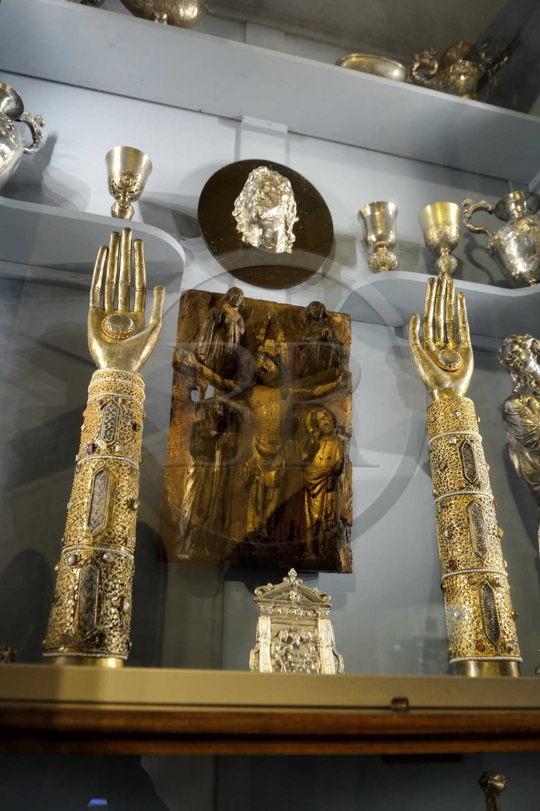 Croatia, Dalmatia, Dalmatian Coast, Trogir, historic center listed as World Heritage by UNESCO, the cathedral Saint Lawrence, relics in the Treasury