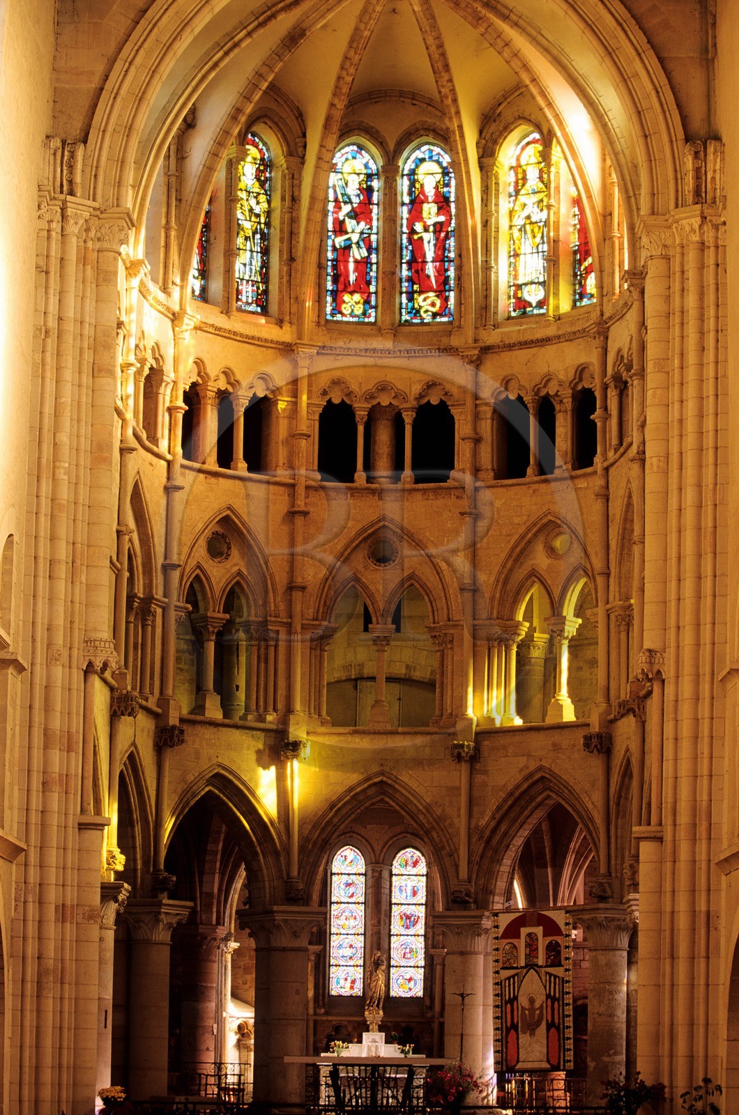 France, Haute Marne, Montier en Der, Saint Pierre Saint Paul Benedictine abbey founded in the 7th century