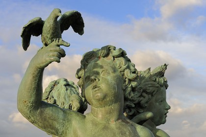 France, Yvelines, parc du Chateau de Versailles, listed as World Heritage by UNESCO, statue of the Parterre d'eau