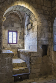 France, Charente-Maritime (17), La Rochelle, la Tour Saint-Nicolas, Salle de veille du capitaine