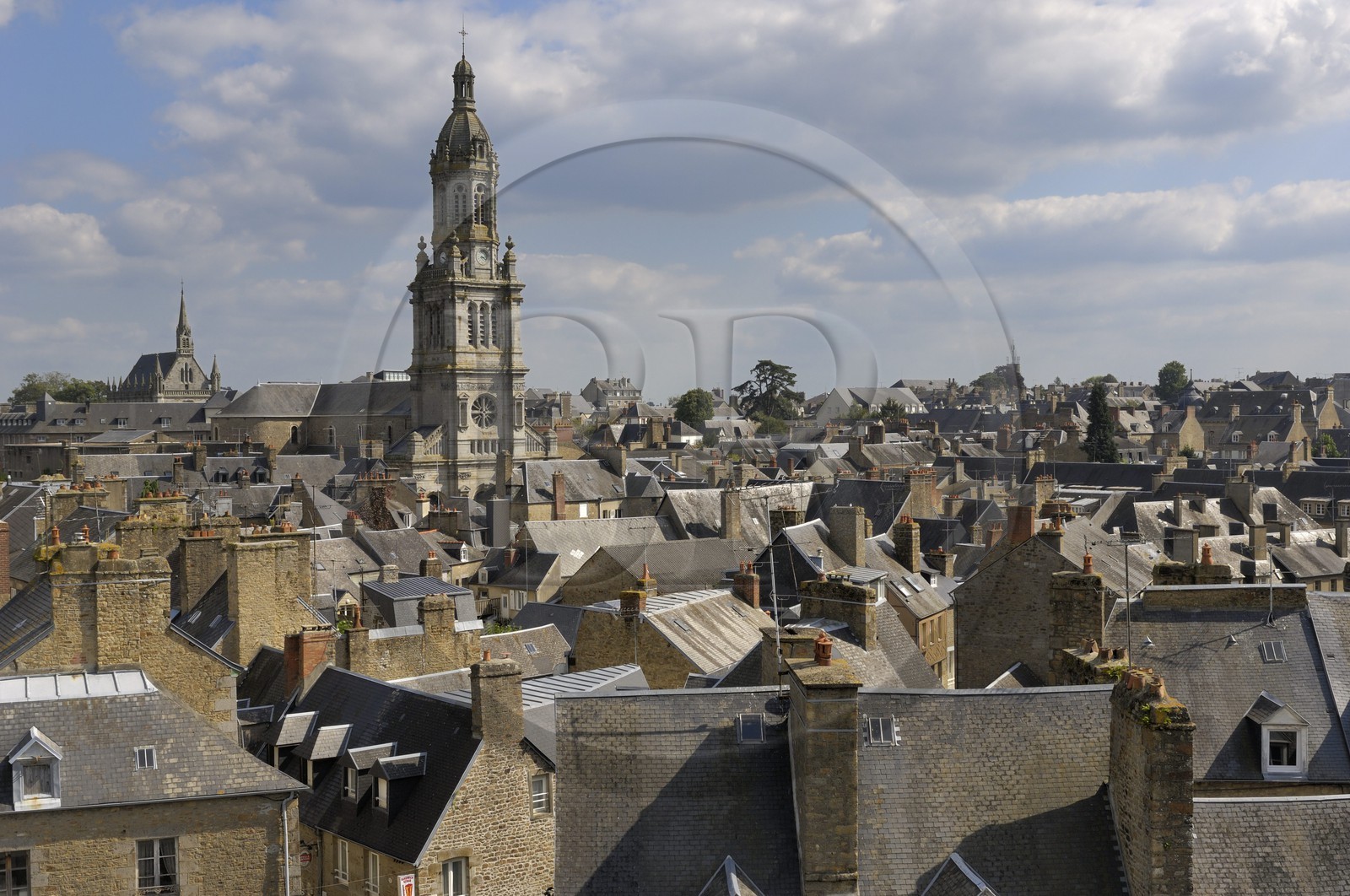 France, Manche (50), Avranches, la vieille ville et l'église Saint-Gervais