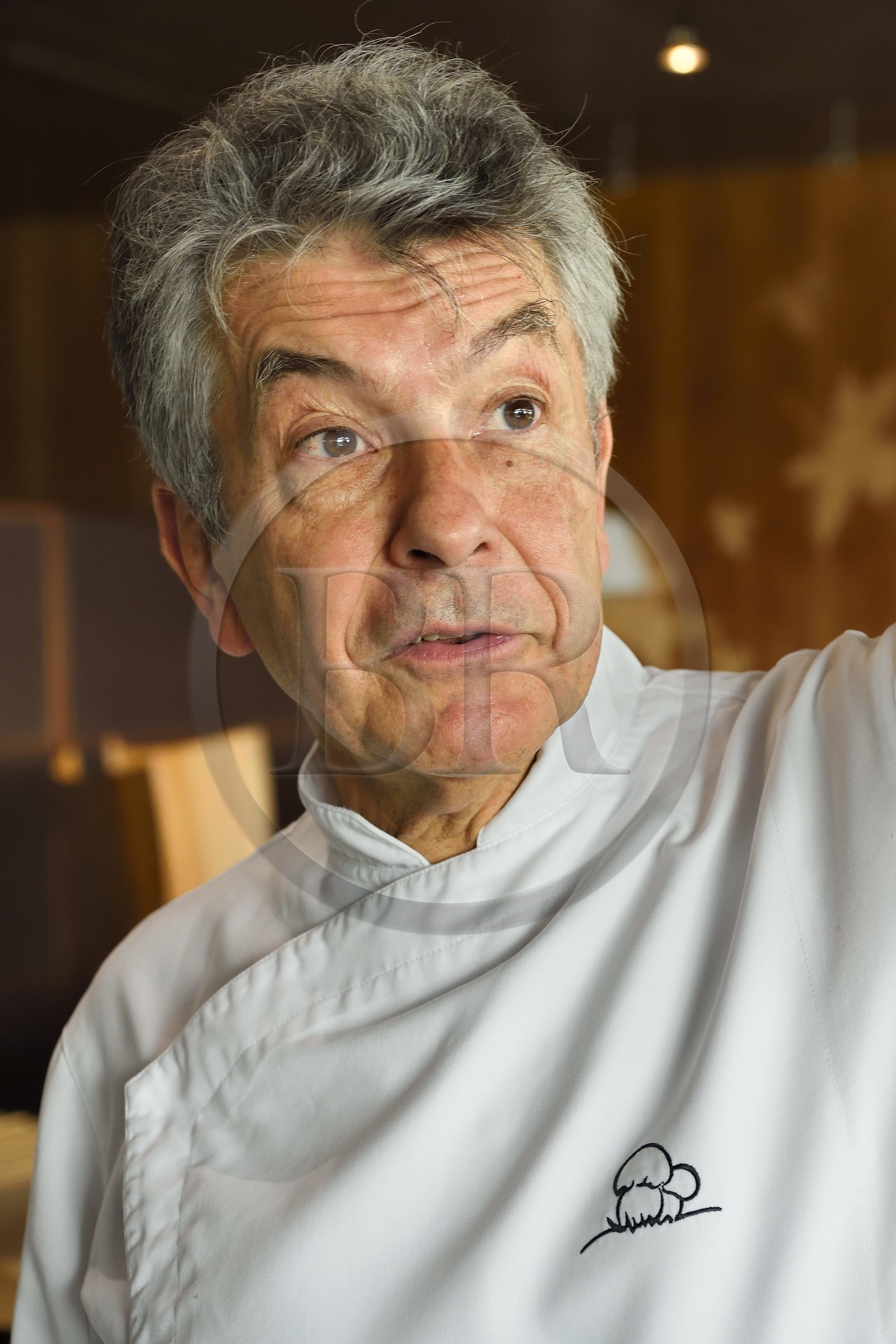 France, Haute Loire, Saint Bonnet le Froid, Régis and Jacques Marcon 3-star restaurant, chef Jacques Marcon