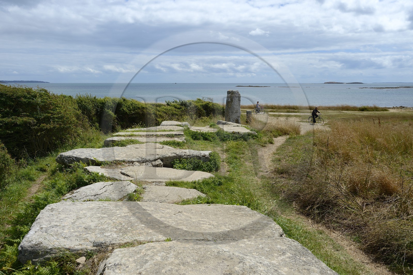 France, Morbihan (56), Golfe du Morbihan, Locmariaquer, Dolmen des Pierres Plates