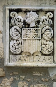 France, Bouches du Rhone, Les Baux de Provence village, labelled Les Plus Beaux Villages de France (The Most Beautiful Villages of France), representation of king Balthazar