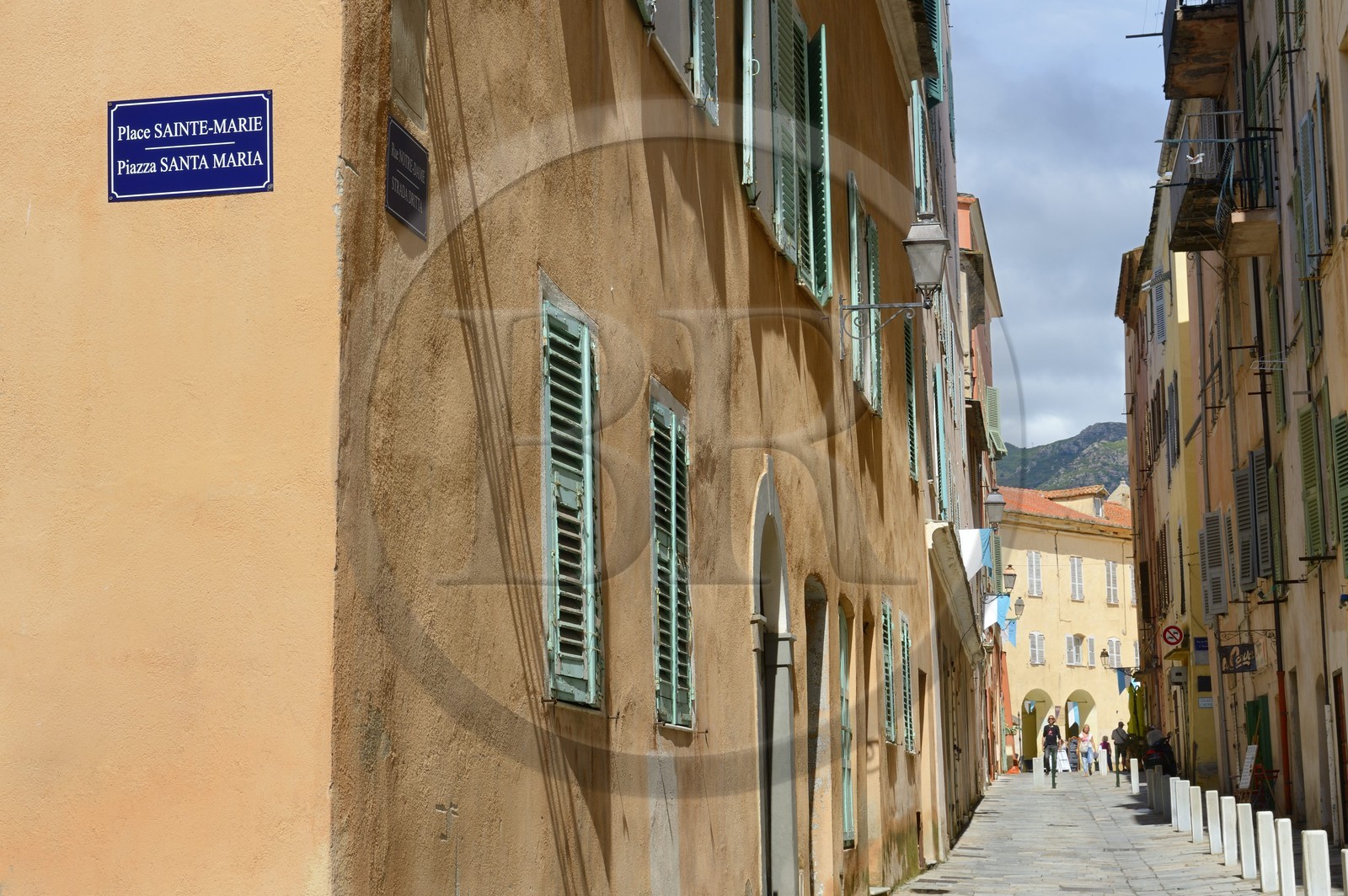 France, Haute-Corse (2B), Bastia, la Citadelle quartier de Terra-Nova, rue Notre-Dame