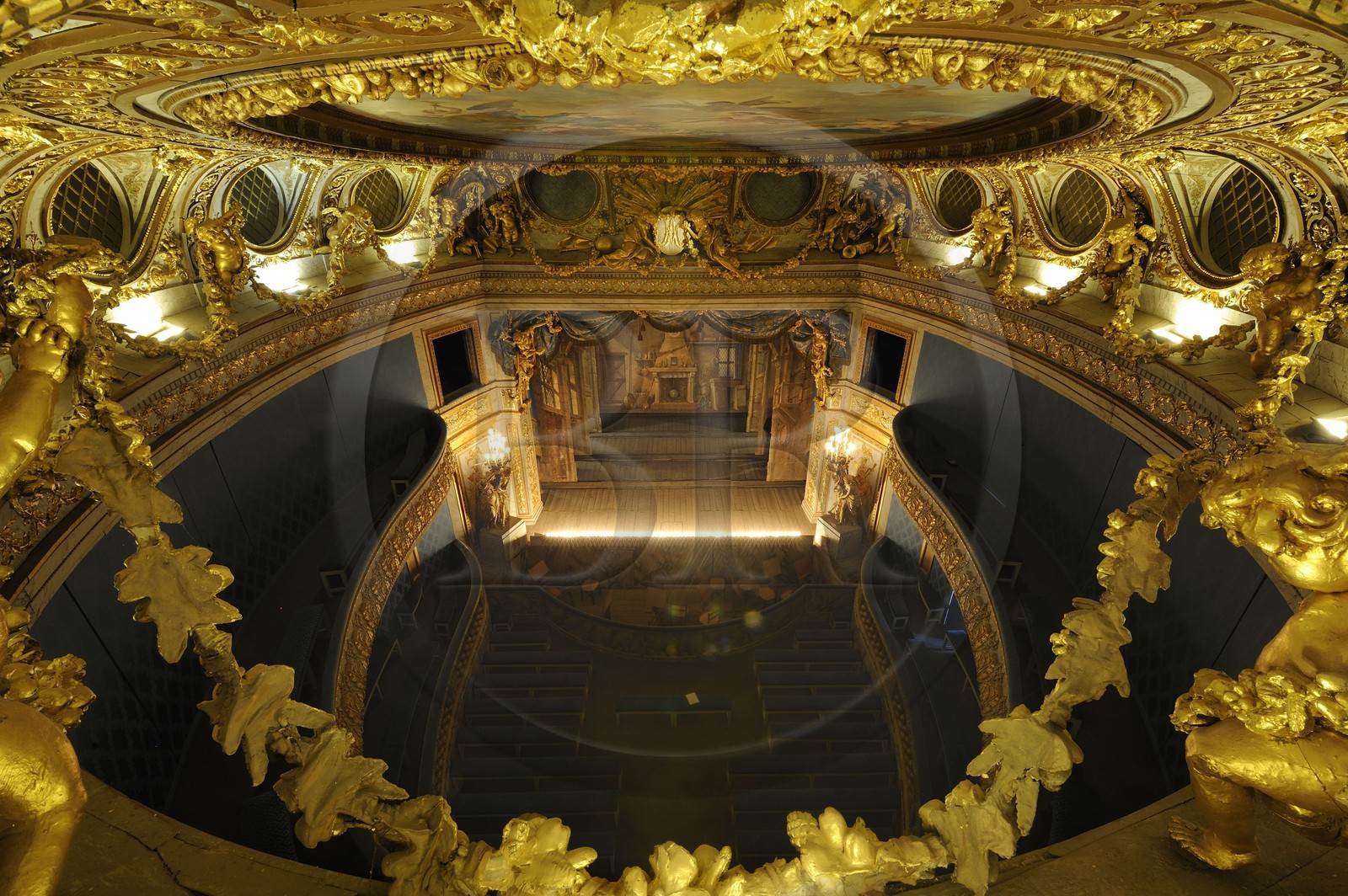 France, Yvelines, Chateau de Versailles, listed as World Heritage by UNESCO, Domaine de Marie Antoinette (Queen Marie Antoinette' domain), the Queen's Theatre