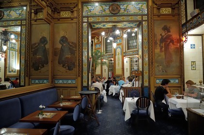 France, Loire-Atlantique (44), Nantes, Brasserie La Cigale classée Monument historique pour son intérieur art nouveau
