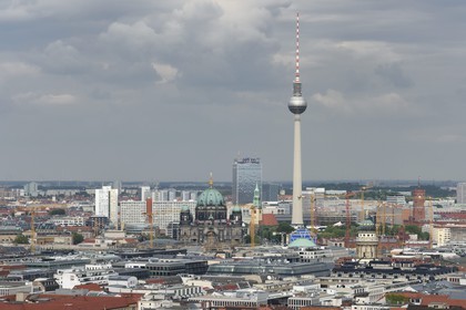 Allemagne, Berlin, quartier de Berlin-Mitte, le Berliner Dom et la tour de la télévision