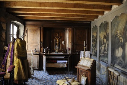 France, Saône et Loire (71), Louhans, l'Hôtel-Dieu, chapelle