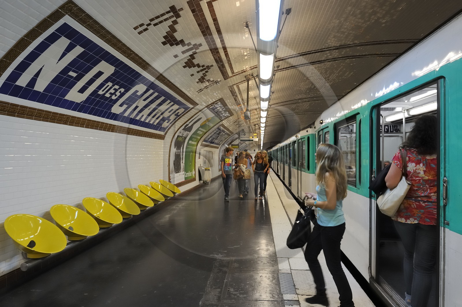 France, Paris (75), station de metro Notre-Dame des Champs
