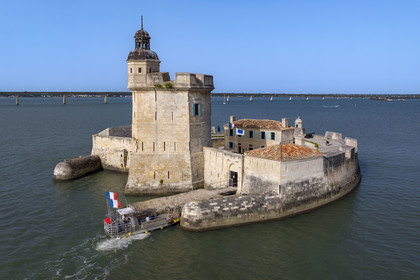 France, Charente-Maritime (17), Bourcefranc-le-Chapus, Fort Louvois aussi appellé Fort du Chapus (vue aérienne)
