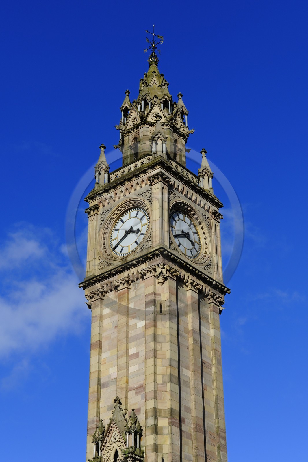 Royaume-Uni, Irlande du Nord, Belfast, la Clock Tower (la tour de l'Horloge) sur Custom House square