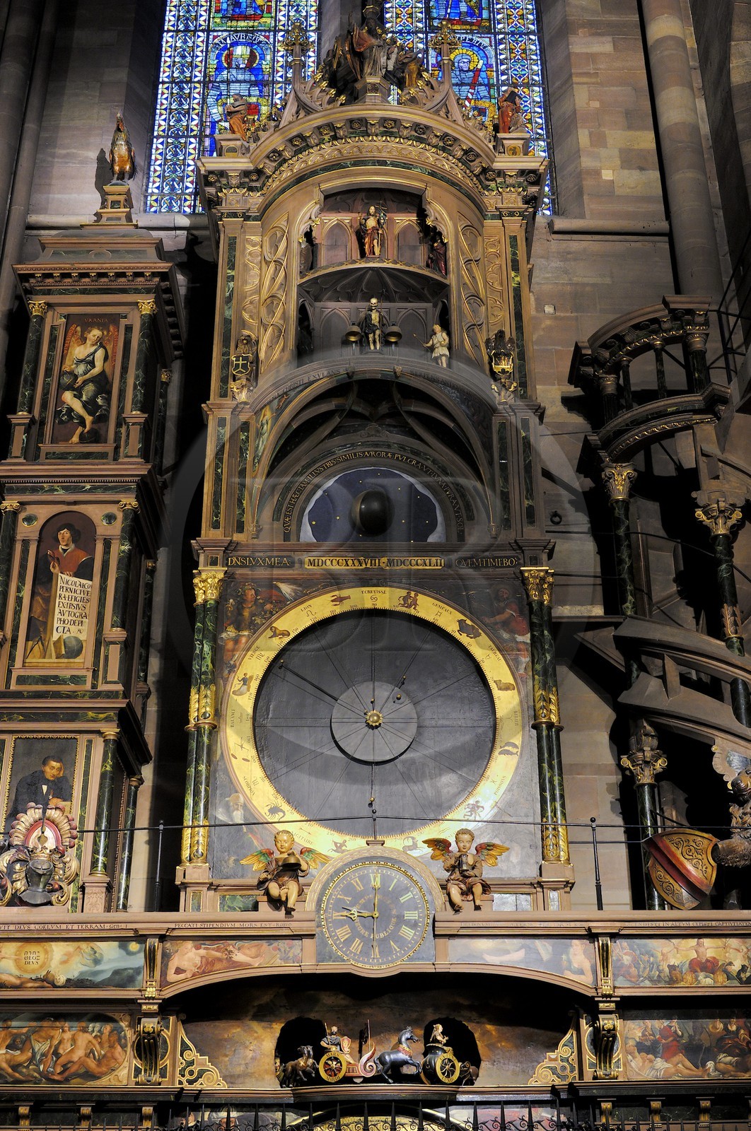 France, Bas Rhin, Strasbourg, old town listed as World Heritage by UNESCO, cathedral, astronomical clock with automats