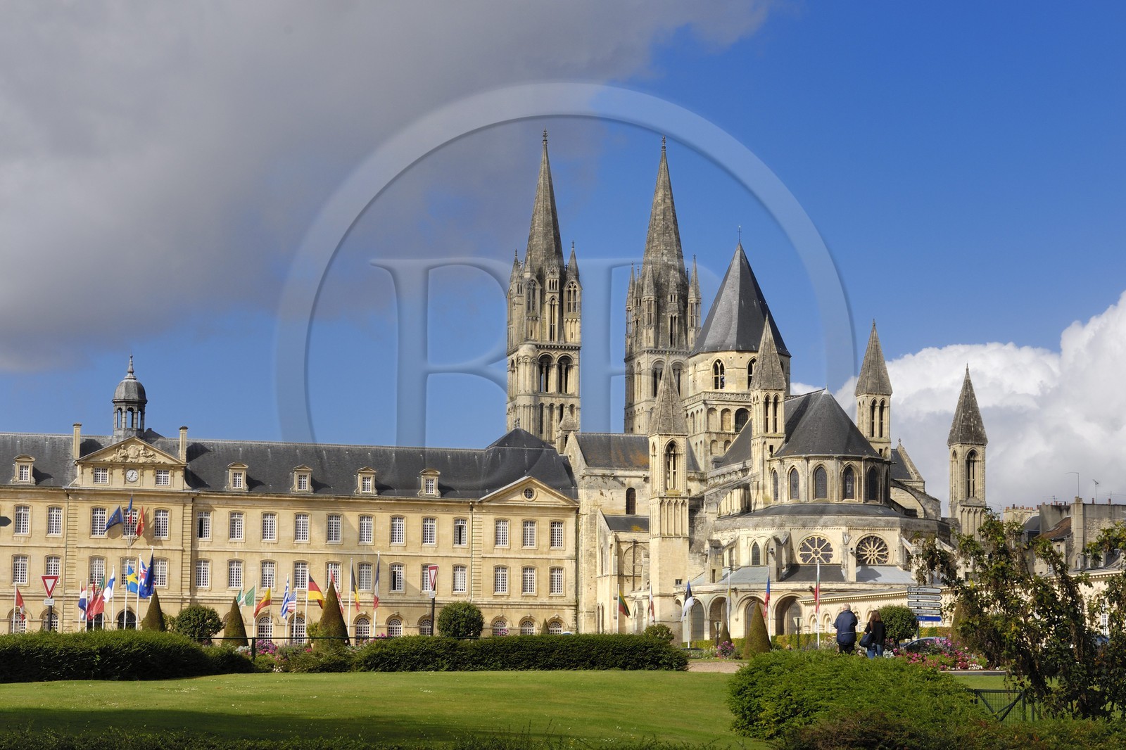 France, Calvados, Caen, Saint-Étienne de Caen church in the former Abbaye aux Hommes (Men' Abbey), Romanesque architecture